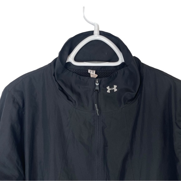 Under Armour Womens Utility Jacket Size Large Nylon Full Zip Gorpcore Black - Picture 2 of 14